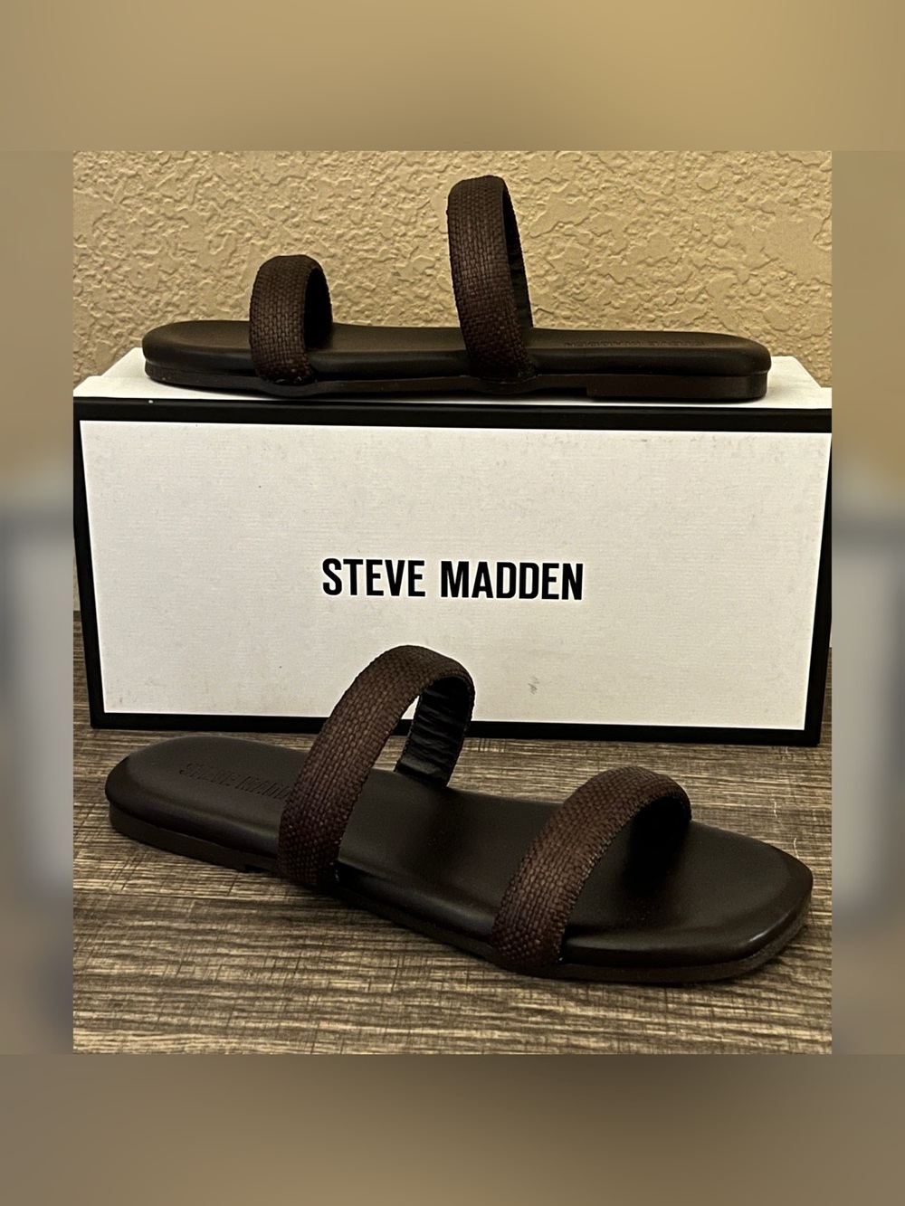 Steve Madden Women's Nest Sandals Brown Color Size-8